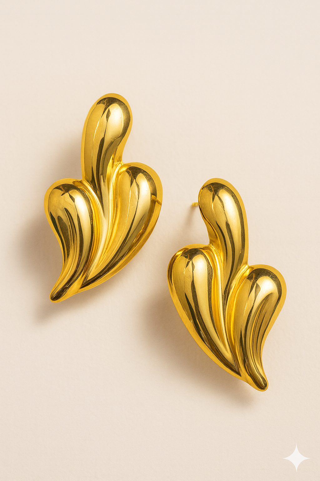 Whispering Leaf Sculptural Studs