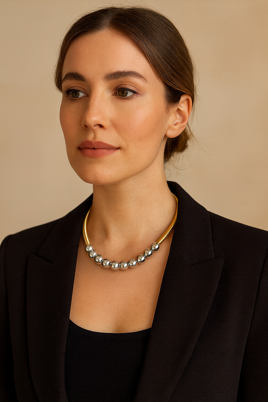 Empire Fusion – Two-Tone Collar Necklace