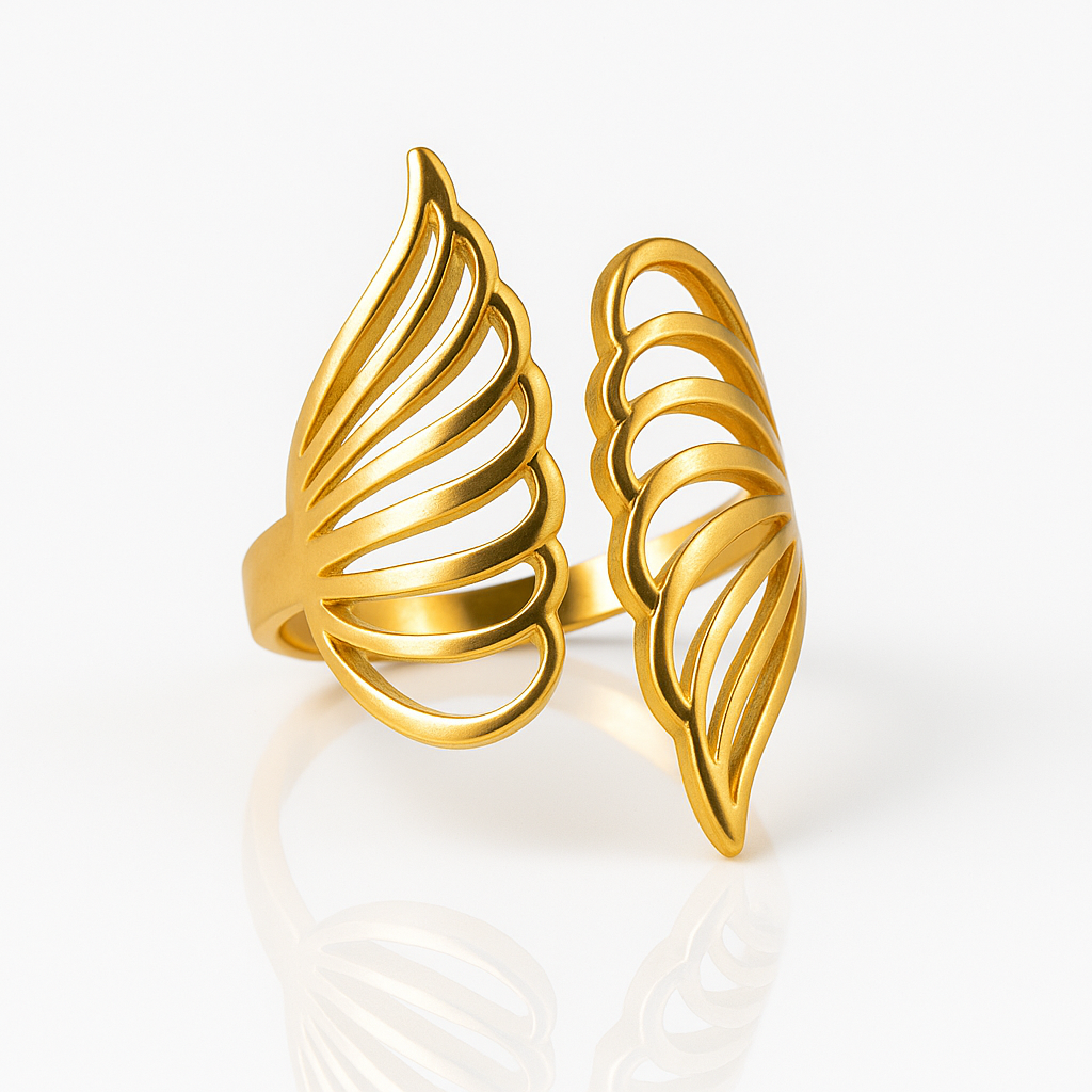 Elegant Wings – Adjustable Winged Ring