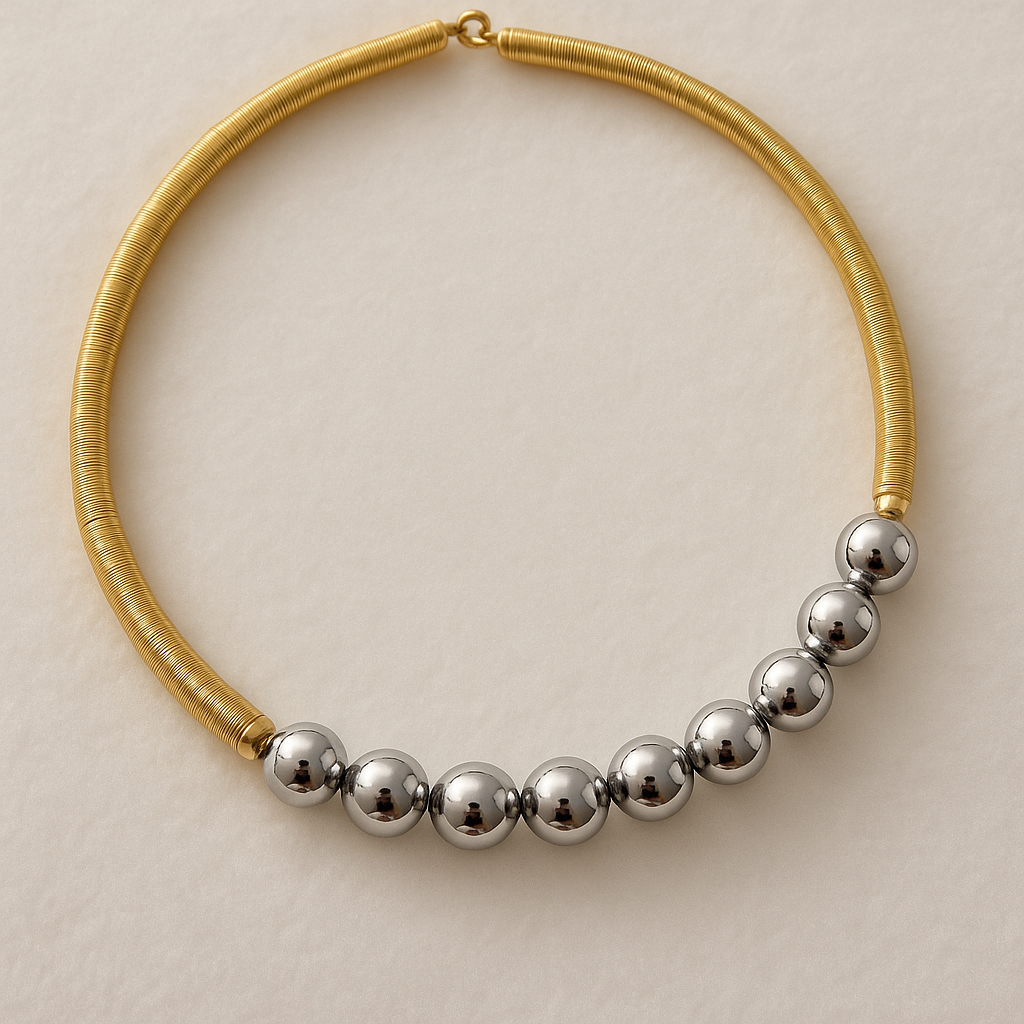 Empire Fusion – Two-Tone Collar Necklace