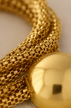 Aurora Orb Set – Multi-Strand Mesh Necklace + Earrings