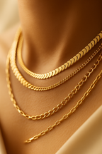Enchanted Twines – Layered Gold Necklace Set