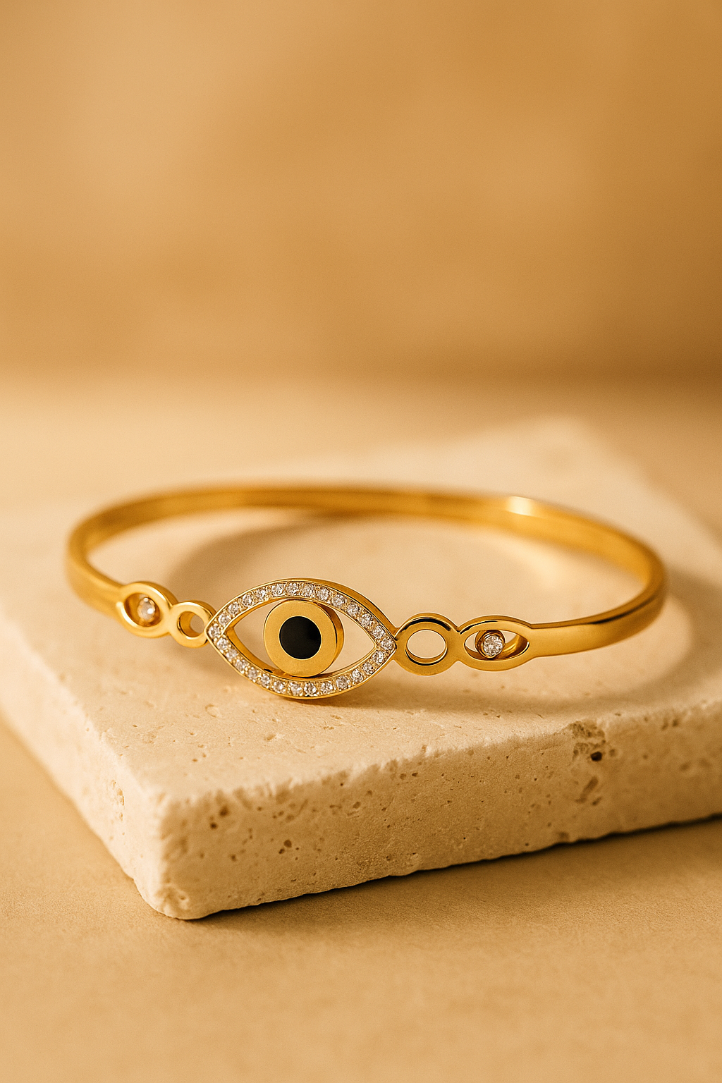 Elysian Eye – Gold Evil Eye CZ Bracelet
