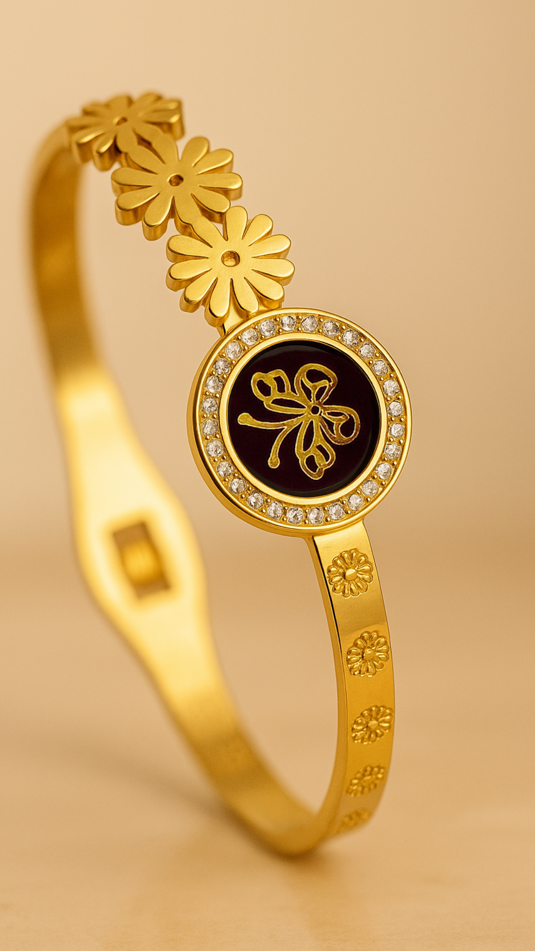 Garden Bloom - Fairy inspired Gold Plated Bangle